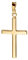 JEVELION Kreuz-Anhänger für Damen, Herren und Kinder als Kettenanhänger 585 Gold 14 Karat Hochglanz mit Schmuck-Etui