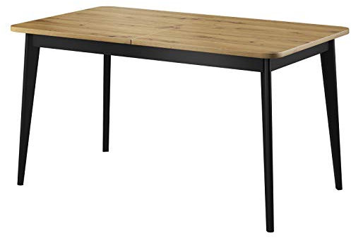 Furniture24 Tisch NORDI Esstisch Ausziehbar 140-180 cm (Artisan Eiche)
