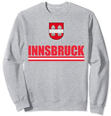 Innsbruck Austria Coat Of Arms Souvenir Austrian Flag Sweatshirt