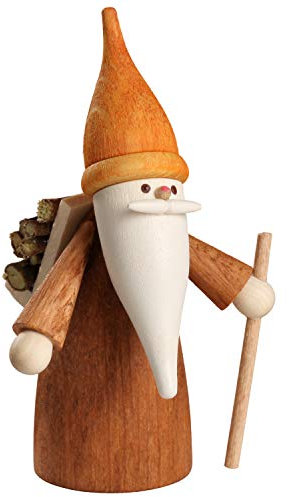 Seiffener Volkskunst | Miniaturen Figuren Miniaturfiguren | Weihnachten Dekoration aus dem Erzgebirge | Original erzgebirgische Holzkunst | Waldarbeiterwichtel 7 cm