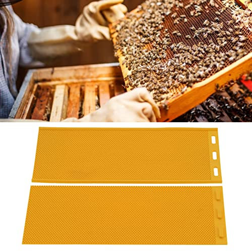 2Pcs 5.4mm Bienenwachspresse Silikon Bienenwachs Foundation Blätter Presse Prägemaschine Prägemaschine Wabenblätter Herstellung Imkereibedarf 2 Blätter
