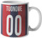 CHEMAGLIETTE! Tazza personalizzata Divertente Idea Regalo Mug Simpatica Con Stampa Nome e Numero Squadra del cuore Tifosi Rossoblu