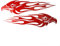 iSpchen Auto Reflektierende Aufkleber Adler Flammen Aufkleber Dekoration Aufkleber Racing Sport Streifen Aufkleber Universal Auto Motorrad Vinyl Selbstklebende Aufkleber