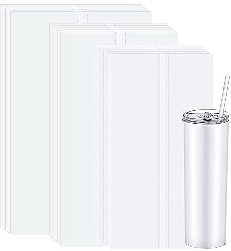 Gaetooely 30 unidades de película retráctil por sublimación, 3 grrren WWrme Transferencia Shrink Bolsa de plástico Wrap para tazas, tazas