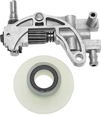 VGOL Kit Ingranaggio A Vite Senza Fine Per Pompa Olio Per Motosega Compatibile Con Pezzi Di Ricambio Per Motosega Cinese 5200 4500 5800 58cc 52cc 45cc