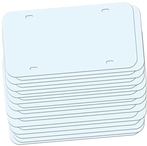 Simplee Signage Blank License Plate for Vinyl, License Plate Blank for Business, Blank License Plates for Creating Custom Vanity Plates (20 Pack)