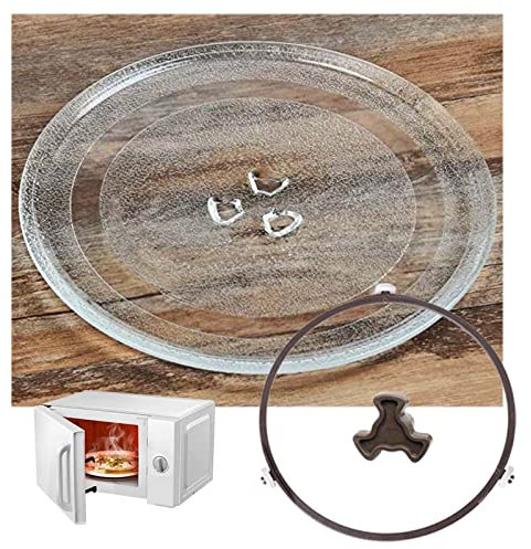 Universels Plateau Tournant Micro Onde Avec Support De Plateau, 24.5cm 25.5cm 27cm 31.5cm Rond Verre Plaque Tournante Pour Micro-Ondes, Rechange Plateau Pour Micro-ondes, Robuste Et Durable ( Color :