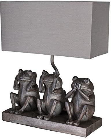 Tischlampe Frosch Landhausstil Tischleuchte (ohne Leuchtmittel) Frösche Fenster Leuchte Dekolampe cw605 Palazzo Exklusiv