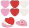 200 Stück Papier Tischsets Deckchen Kuchenmatte Papier Herz geformte Valentinstag Liebe Dekoration für Valentinstag Craft Hochzeit Geburtstagstorten Desserts Geschirr Lebensmittel Dekoration