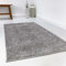 Wecon Home Flauschiger Esprit Hochflorteppich für Wohnzimmer, Schlafzimmer und Kinderzimmer - Swagger Shag (160 x 225 cm, hellgrau)