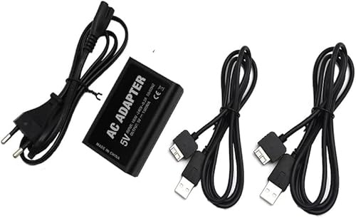 CHILDMORY Adaptador de Corriente para PSVita 1000 con Cable de Carga USB (Solo Compatible con los Modelos PS Vita 1000)