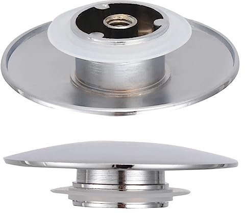 MDYNI 2 tapones de drenaje para fregadero de 66 mm para fregadero de baño, piezas de repuesto para fregadero sellado con junta de goma, tapón emergente para lavabo, grifo y fregadero