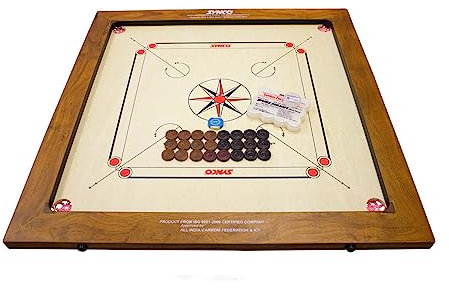 Carrom Board Synco Professional Turnier Board 74x74 cm Spielfäche - 2980