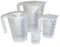 D.LINE Hünersdorff Messbecher-SET, 4er Pack,Messbecher Set mit Griff, 2L,1L,500ml, 120ml,transparent,Hitzebeständig für Waschmittel, Küche, Labor, die Autopflege und vieles mehr,extra feine Skala