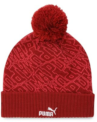 PUMA Erwachsene ESS Beanie mit Bommel Erwachsener Intense Red