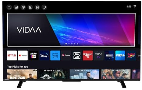 Toshiba 50UV2363DAW 50 Zoll Fernseher/VIDAA Smart TV (4K UHD, HDR Dolby Vision, Triple-Tuner, Bluetooth, Dolby Audio) [2024]