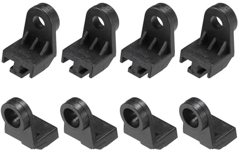 X AUTOHAUX Electric Radiator Fan Mounting L-Shape Bracket for Car Truck SUV | 8pcs, Universal fan bracket feet mount, for Car Truck SUV Radiator