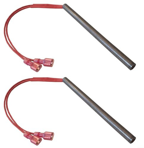Ersatz-Hot-Rod-Zünd-Set für Nemaxx P6 P9 P12 Pellet-Grills, 9,5 x 150 mm, 230 V, 300 W Heizstab (2 Stück)