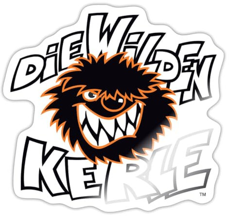 Spreadshirt Die Wilden Kerle Logo Sticker Aufkleber, 10 x 10 cm, Weiß glänzend