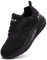 Women Trainers for Running Shoes Ladies Air Cushion Arch Support Memory Foam Plantar Fasciitis Orthopedic Shoes Lightweight Mesh Walking Sneakers All Black UK 6