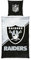 Herding Bettwäsche NFL Raiders, Kopfkissenbezug ca. 80 x 80 cm, Bettbezug ca. 135 x 200 cm, Mit Markenreißverschluss, 100% Baumwolle/Renforcé