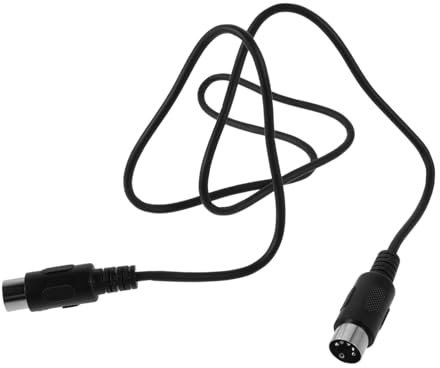 ibasenice Instrument Editing Line Midi Cable for Keyboard Audio Midi Extension Cable Midi Guitar Cables Audio Equipment Midi Cables Midi Piano Keyboard Cables Mini Cable Midi Cord Pvc Black