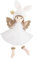 Organza und Plüsch Weihnachtsengel Anhänger für Baum hängen und Party Dekor (Weiß)