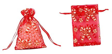 ERINGOGO 10stücke Geschenkbeutel Mit Kordelzug Aus Organza Weihnachtsschmuckbeutel Party-geschenkbeutel Für Geschenke Kosmetika Schmuck Und Süßigkeiten Umweltfreundlich Und Langlebig