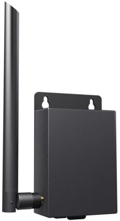 Cenei Router 4G Impermeabile per Esterni con Slot per Scheda SIM, Antenna 5Dbi, Router da Parete per Dispositivi IPC Max 15, Elevata Sicurezza