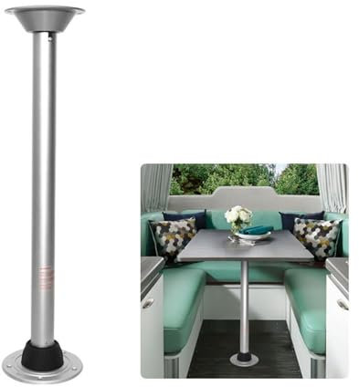 DJJYCTNM Tischbein-Set für Wohnmobile oder Boote, Silber, Abnehmbarer Tischbeine für Caravan, Wohnmobil, Yacht, Reisen im Freien(76cm/30in)