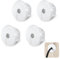 4 Stück Wall Bushing Grommet Wanddurchführungen,Weiße Mauerdurchführung Kabel,1-Zoll Wandloch Durchführungen für TV, Computer, Internetanschluss