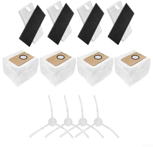 Vacuum Parts Fit For Cleanova W11 Robot Vacuum Cleaner Accessories, Corner Cleaning Brushes, Dust Collection Bags, Hepa Filters Replacement, Floor Cleaning Parts