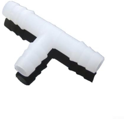 Aquarium T Verbinder Set von 10 PE Material für Luftpumpenschlauch, kompatibel mit 4 8 mm (8 mm)