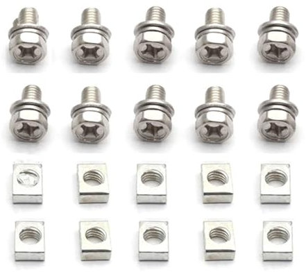 ZNAGDFVW motorcycle bolts kit 10 Set Universal Motorcycle Scooter ATV Dirt Battery Terminal Nut And For Bolt Screws M5x10mm M6x12mm 4Ah 5Ah 6AH 7Ah Modification Accessories(XX-Large)