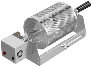 Nimomo Elektrisch Grillkorb, Rollender Drehspieß, Type-C BBQ automatisch rotierender, Rollgrillkorb-Ladeanschluss