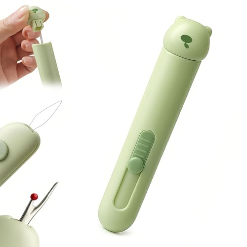 Xanthelle Nahttrenner, 2-in-1 Seam Ripper & Automatischer Fadentrenner, Nahtauftrenner Nähzubehör Set, Profi Auftrenner für Nähte, Schnelles Einfädeln