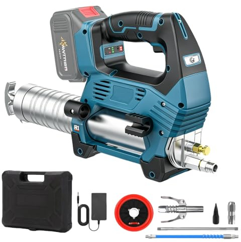 Graisseuse sans fil pour Makita 18 V au lithium, 12000 PSI | Graisseuse électrique de 170 g/min avec moteur sans balais, 3 vitesses pour graisse et beurre (sans batterie)