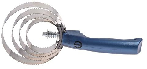 Imperial Riding Metall-Federstriegel IRH, robuster Federstriegel aus Metall zur Entfernung von losem Haar und grobem Schmutz, effektive Fellreinigung & stylischer Stall-Look, Saphir