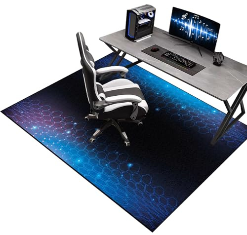 Tappeto Sedia Ufficio Gaming, Tappeto Sedia Ufficio 120 x 150 cm, Tappeto Salvapavimento, Tappeto Protettivo Sottosedia, Antigraffio Tappetino Protettivo del Pavimento per Parquet e Piastrelle