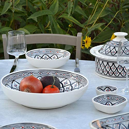 Service à couscous assiettes jattes Bakir gris - 6 pers