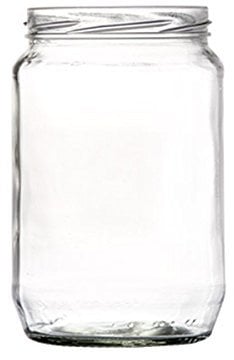 STI Vaso Tondo 580ml in Vetro diam.82 per Conserve e marmellate 6 pz