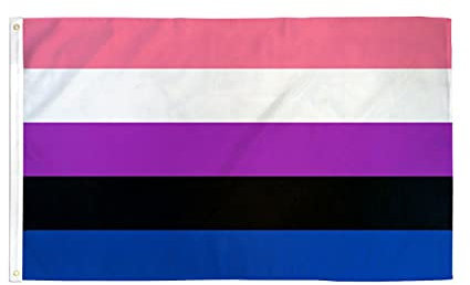 AZ FLAG - Flagge Genderfluid Stolz - 150x90 cm - Lgbt Fahne 100% Polyester mit Messing-Ösen - 110g