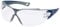 Uvex pheos cx2 Schutzbrille - Supravision Excellence - Transparent/Blau-Grau