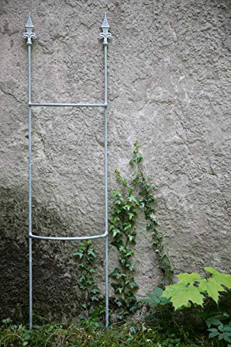 KUHEIGA Rankgitter Metall Zink, Höhe: 120cm, Rankhilfe, Rankgerüst, Steckzaun