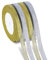 100m 4 Rollen Organzaband Geschenkband Dekoband Schleifenband Bänder für Weihnachten Dekoration (Gold, Splitter)