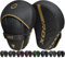 RDX Handpratzen Boxen MMA Kampfsport Training, Maya Hide Leder, Schwarz Boxpads Schlagpolster Kickboxen Boxpratzen, Handschlagpolster Trainerpratzen Boxing Pad, Schlagkissen Muay Thai Taekwondo Karate