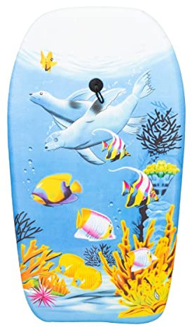 Bodyboard mit Grafikdesign (Tropische Fische), 84 cm