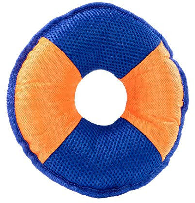Minifeet Hundespielzeug Flying Disc orange-blau Medium - ideal für alle Hunde ob groß, klein, ausgewachsen oder Welpe - für alle Hundeliebhaber und verspielte Haustiere