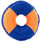Minifeet Hundespielzeug Flying Disc orange-blau Medium - ideal für alle Hunde ob groß, klein, ausgewachsen oder Welpe - für alle Hundeliebhaber und verspielte Haustiere
