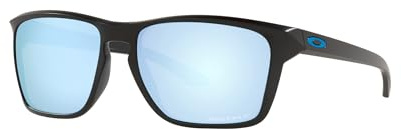 Oakley Wire Tap 2.65 Sunglasses, Matte Black/Prizm Deep Water, 60/17/140 Herren, Matte Black/Prizm Deep Water